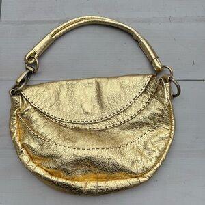 Chic Gold Women's Shoulder Bag